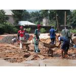 2010.7 The ladies dressed for concreting.JPG